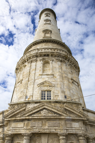 Close-up view of the renaissance historical lighthouse of Corduan, Gironde estuary, France