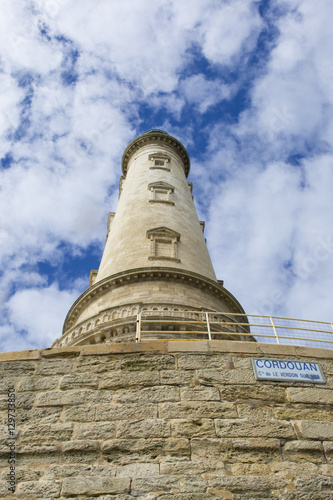 Close-up view of the renaissance historical lighthouse of Corduan, Gironde estuary, France