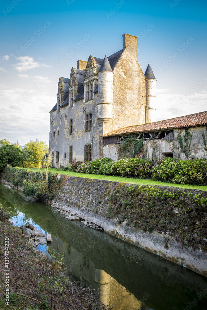 Old medieval small castle, Vermette, France
