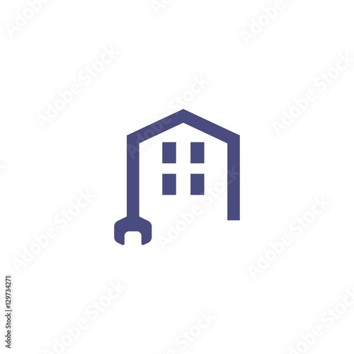 Repair House Logo Design Element