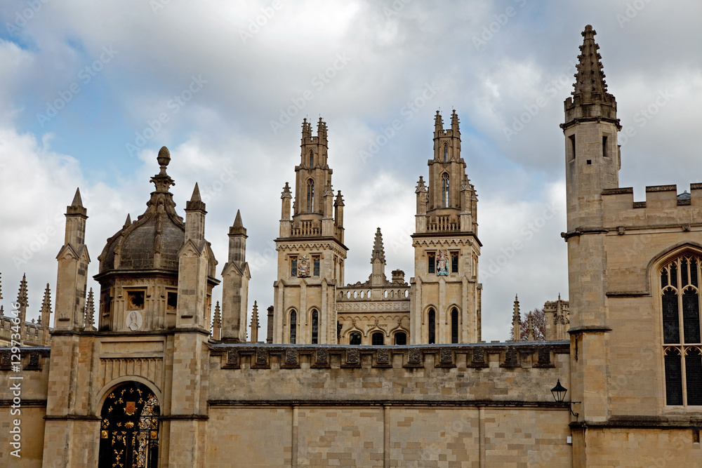Radcliffe Camera and All Souls College, Oxford, UK