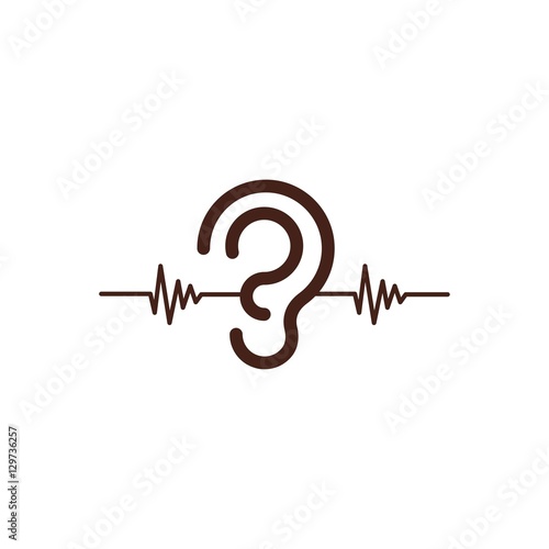 Music Ear Logo Design Element