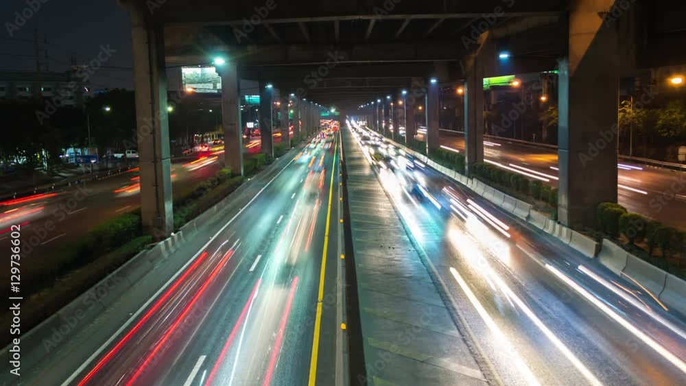 Time-lapse traffic in thailand city Time-lapse traffic in thailand city