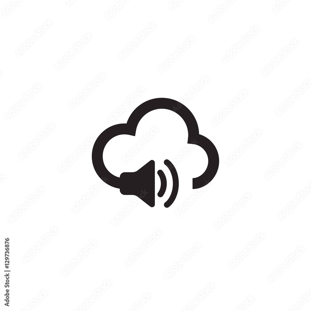 Music Cloud Logo Design Element Music Cloud Logo Design Element