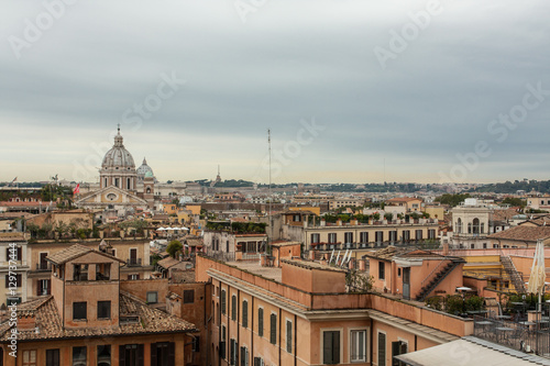 overview of Rome from Piazza di Spagna © alfenny