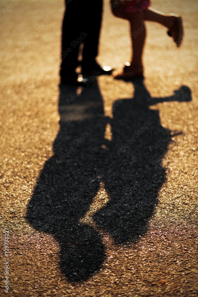 Couple Kissing Shadow