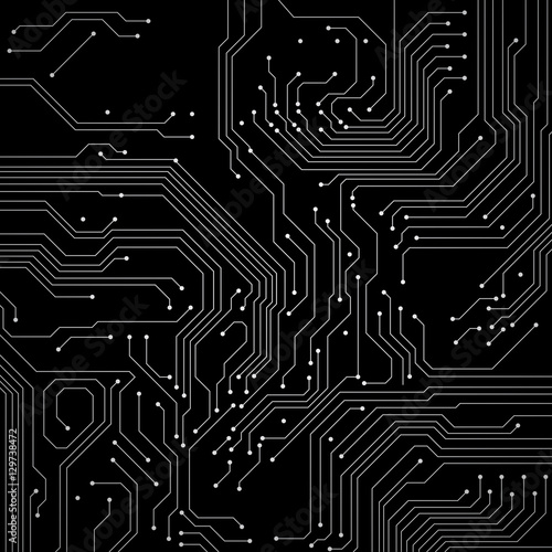 Circuit board background. Vector