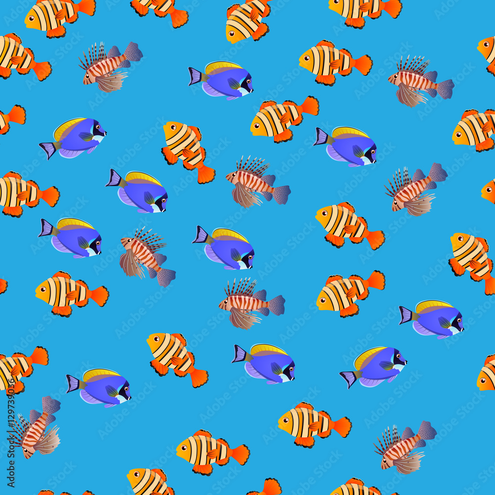Fototapeta premium illustration of Volitan Lionfish