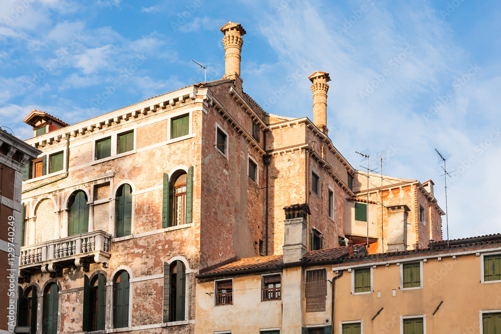 old living houses in Venice city