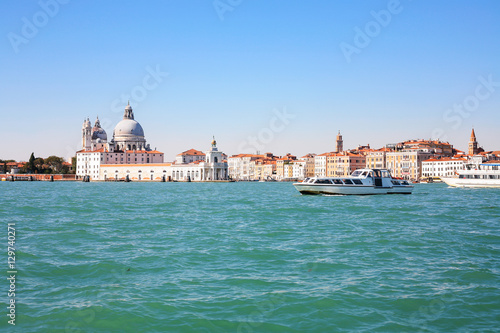 view of Venice city from San Marco basin