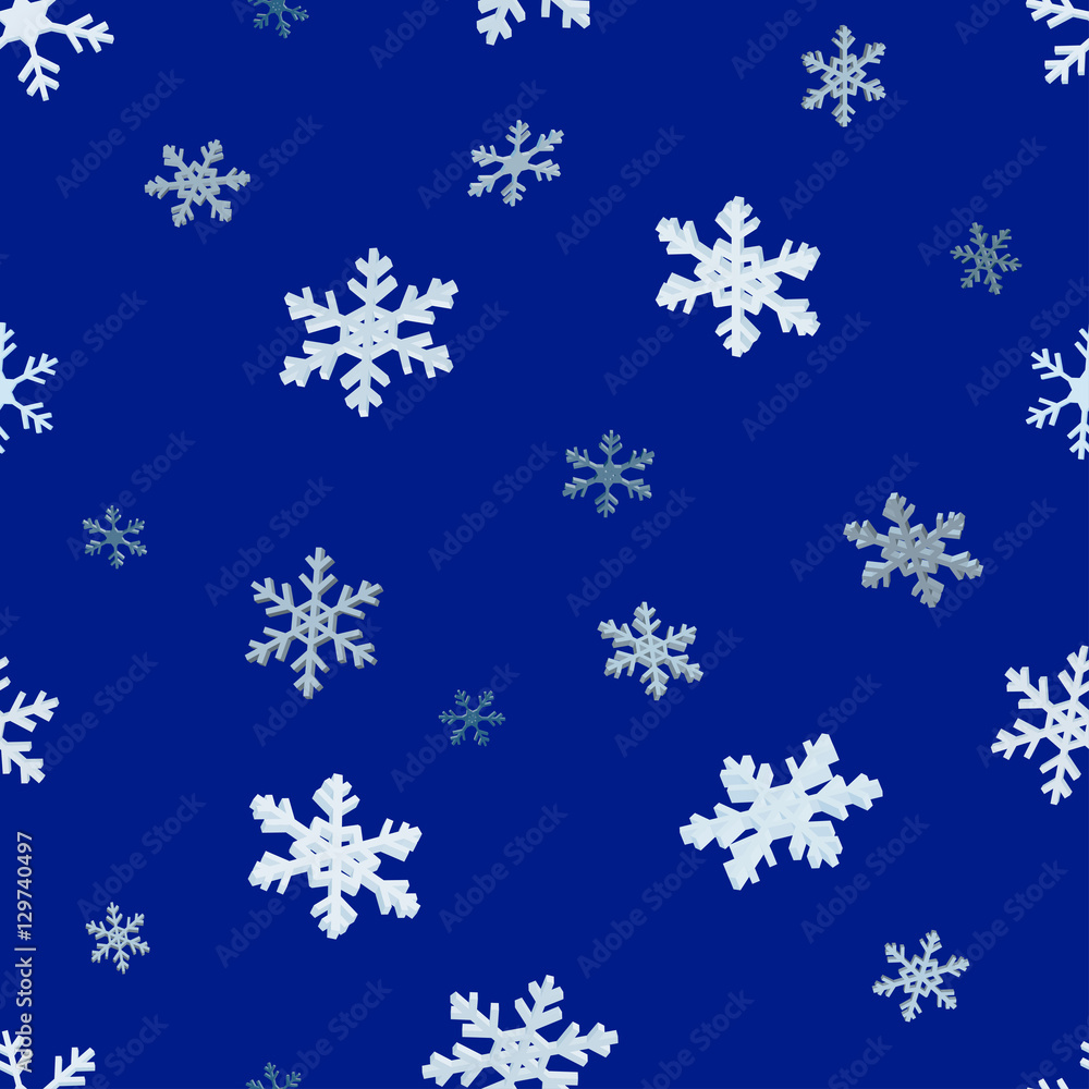 The falling snowflakes. Seamless background The falling snowflakes. Seamless background