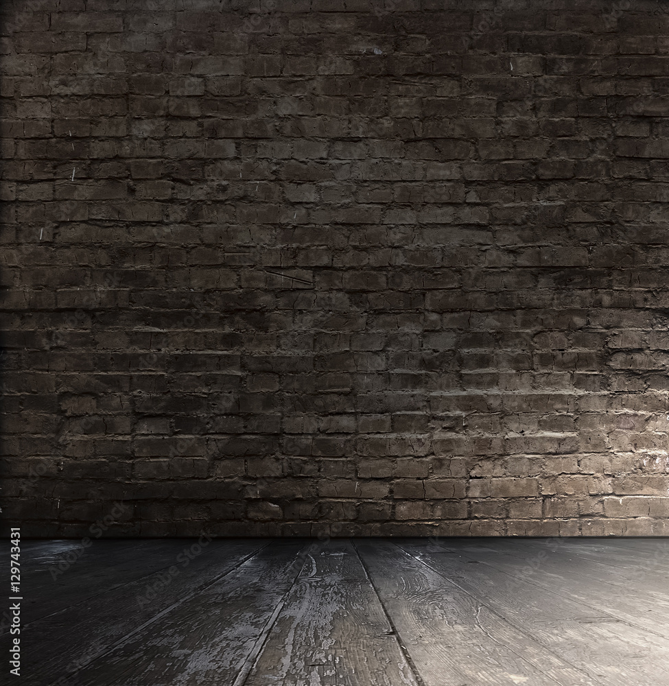 old room with brick wall old room with brick wall