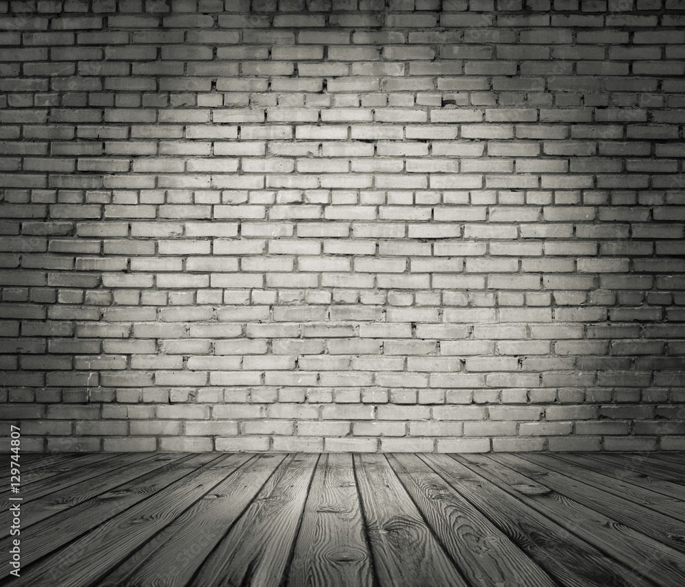 old room with brick wall old room with brick wall