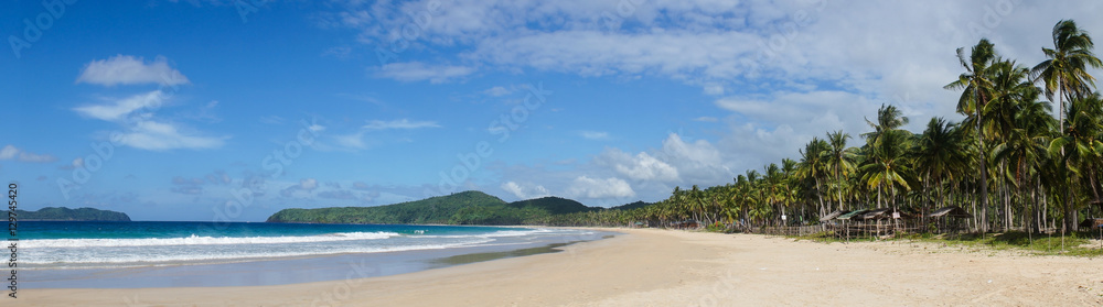 Obraz premium Nacpan beach, El Nido, Palawan, Philippines