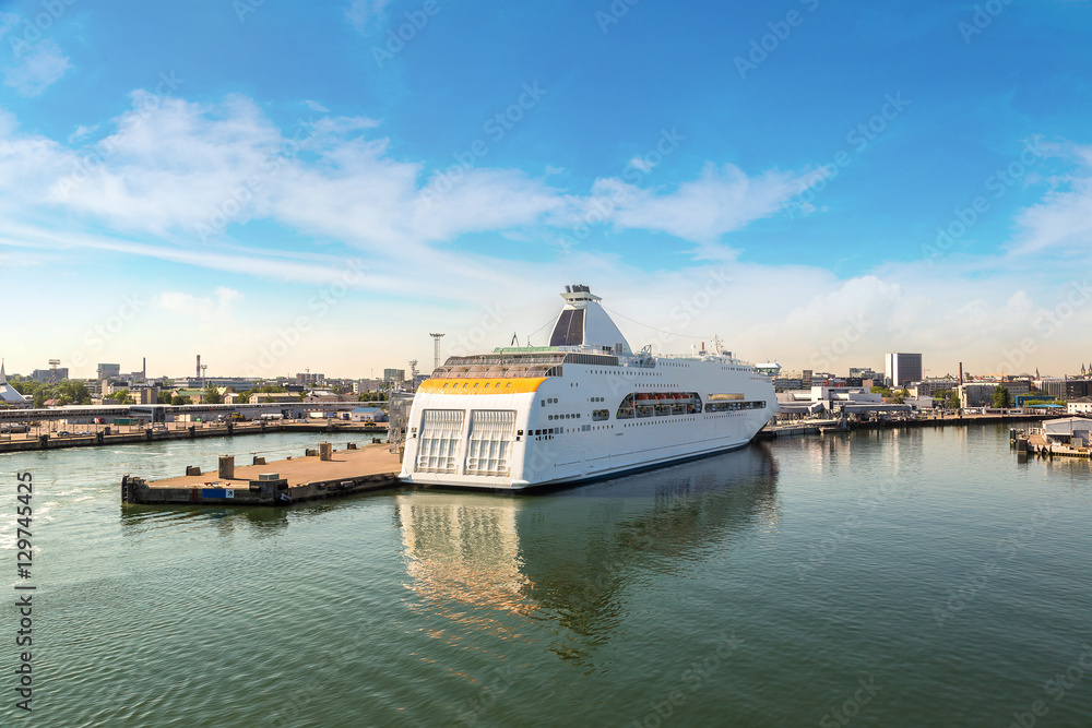 Tallinn Harbor with ferries