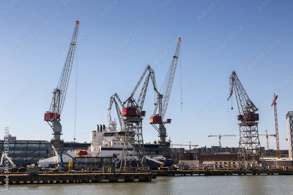 Cargo port in Helsinki