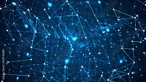 Abstract technology plexus stylish dynamic digital background. Geometrical shape with triangle particles futuristic wallpaper.