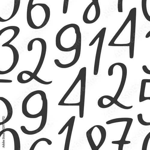 Seamless vector pattern of different figures