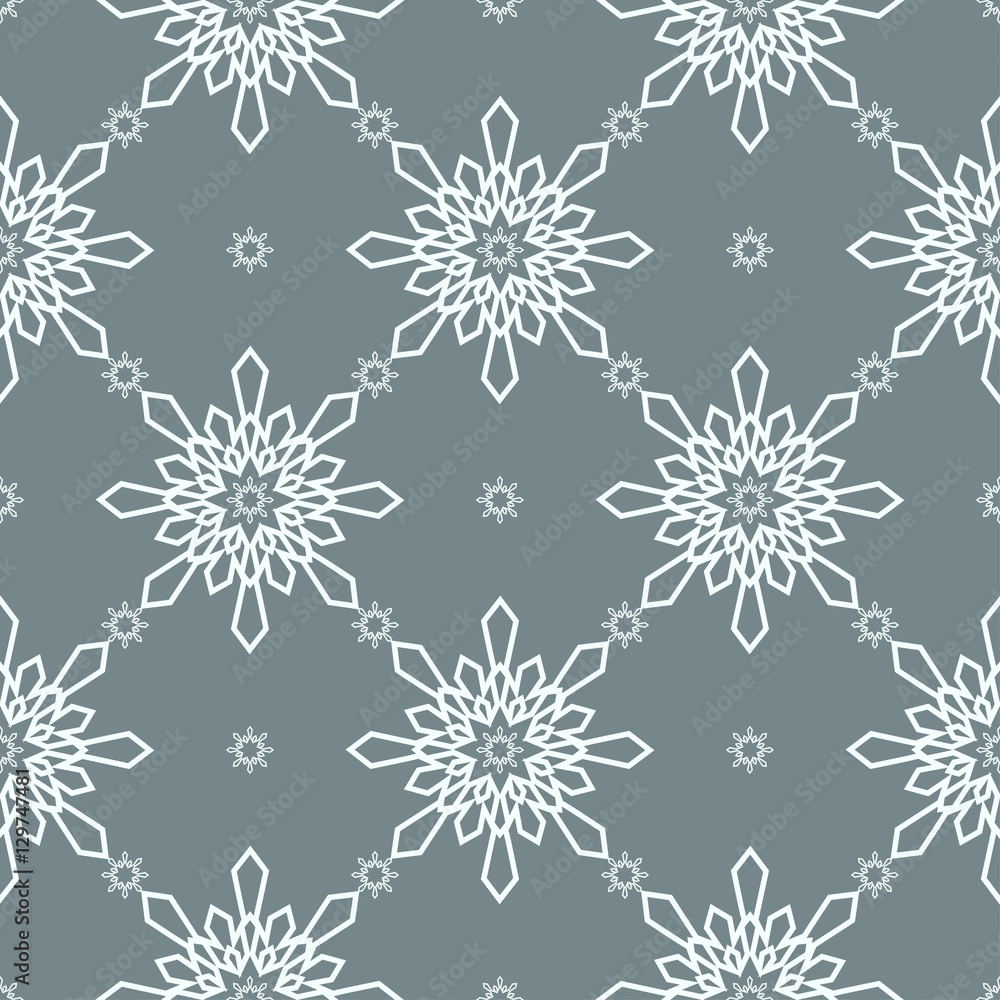 Christmas snowflakes seamless background. Christmas snowflakes seamless background.