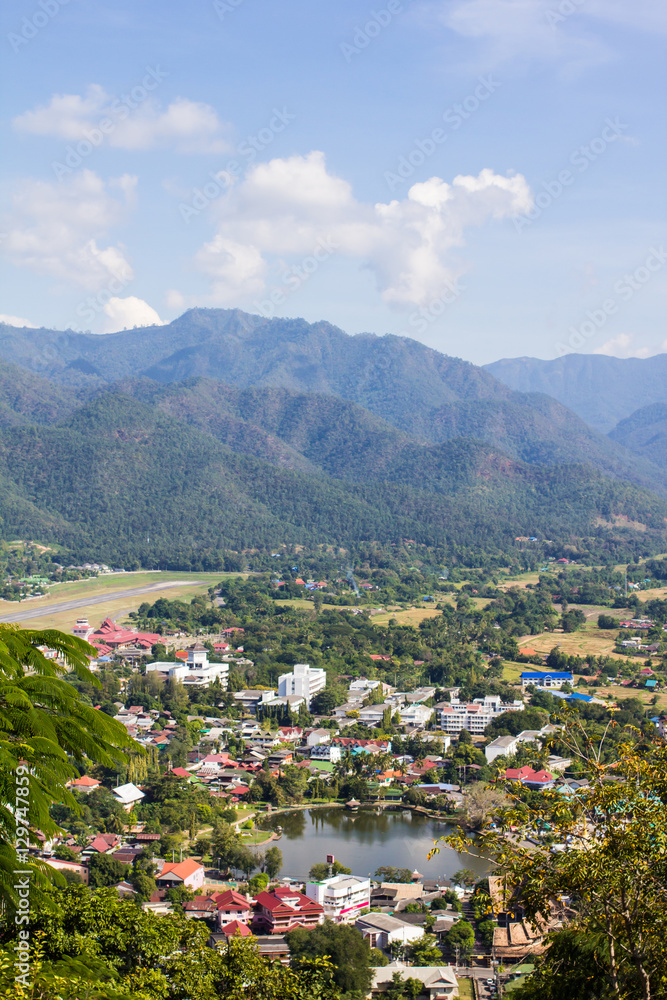 Naklejka premium Mae Hong Son view landscape nature.