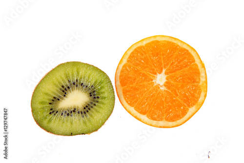 Oranges and kiwi fruit