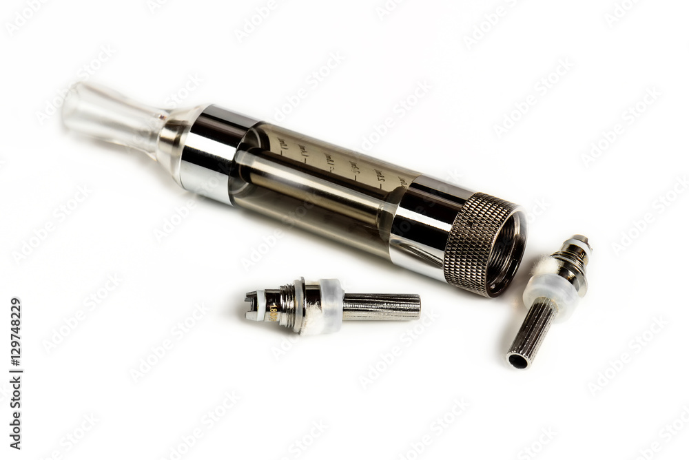 Electronic cigarette (vape) in the sorted look against a white background. Electronic cigarette (vape) in the sorted look against a white background.