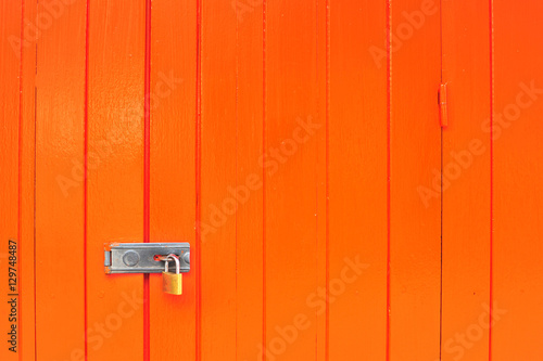 Key and orange door