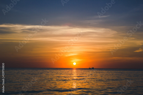 Colorful sunset on Phu Quoc island. © Paweł Michałowski