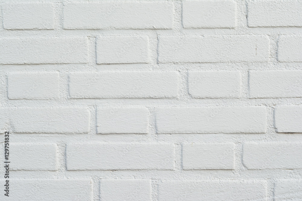 Obraz premium White Brick wall.Background and texture concept.
