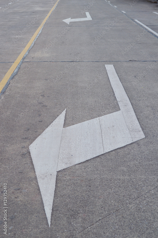 Fototapeta premium Symbol on road