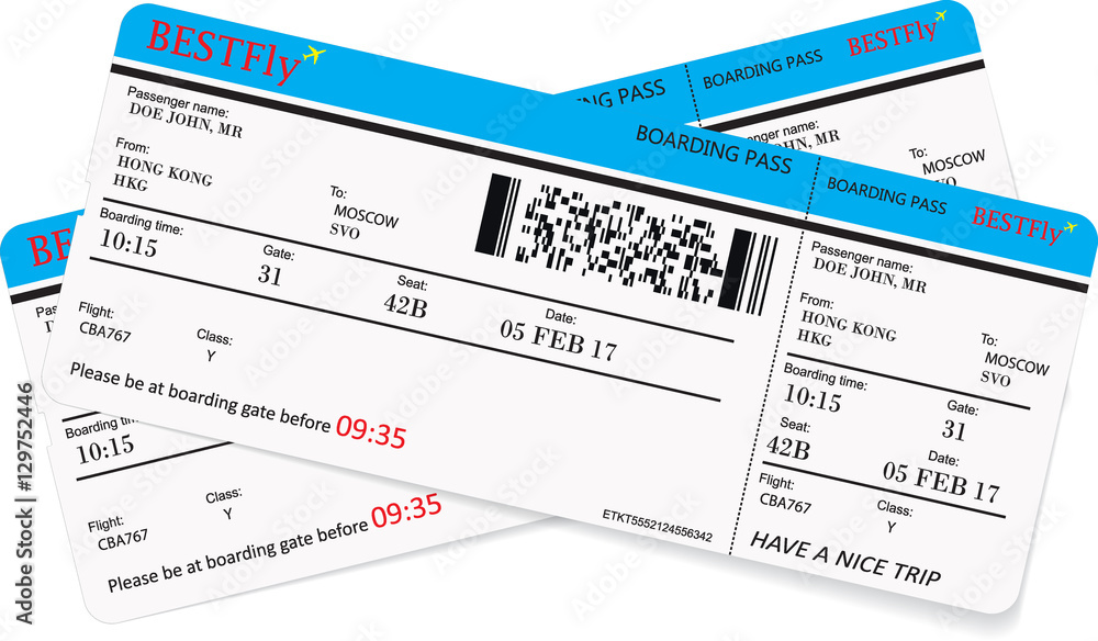 Vector illustration of pattern of a boarding pass or air ticket Stock ...