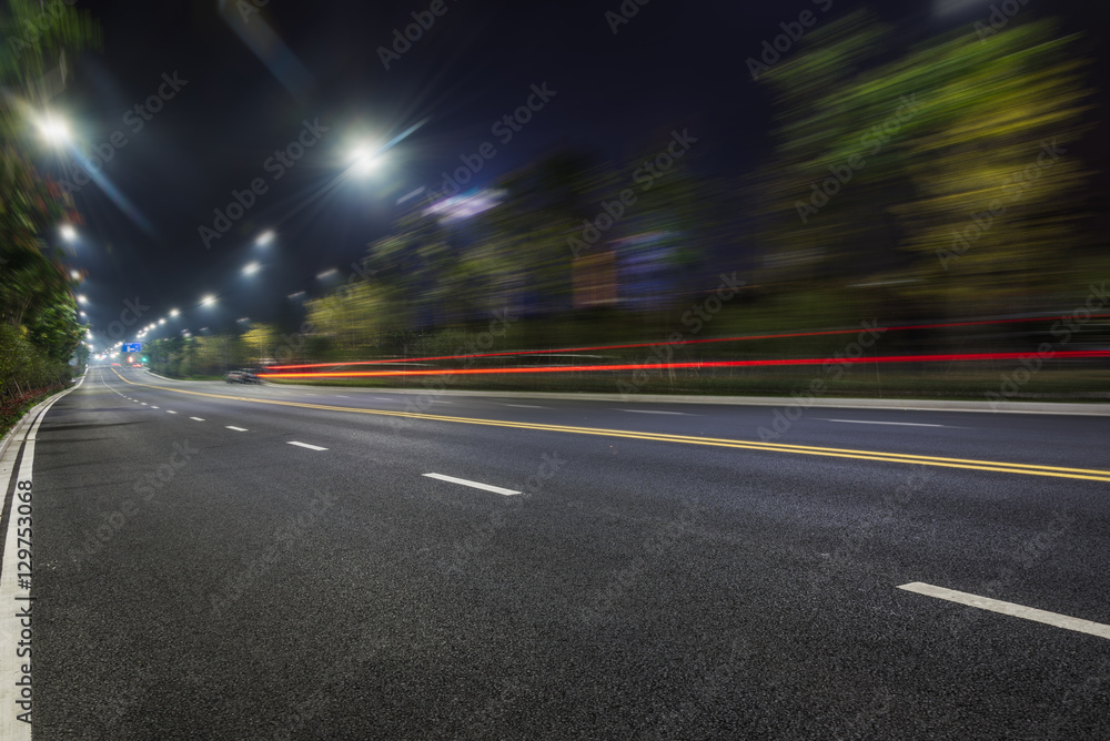 Traffic light trails in downtown of Hong Kong,China. Traffic light trails in downtown of Hong Kong,China.