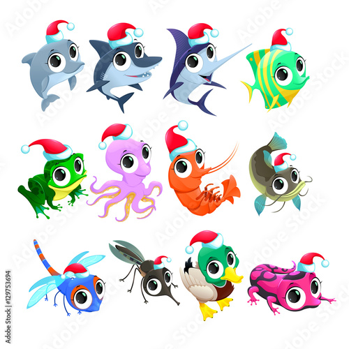 Funny Christmas animals