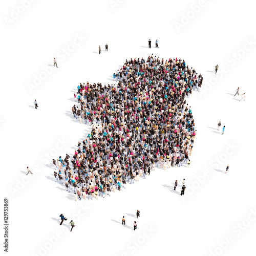 people group shape map Ireland