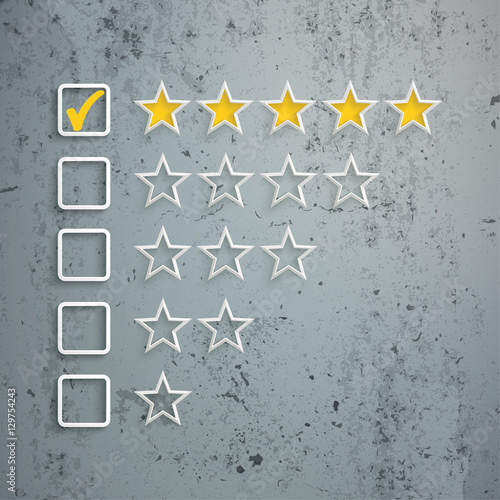 5 Stars Rating Concrete