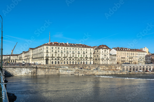 Po river in Turin, Italy