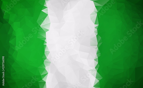 Nigeria flag polygon texture