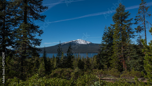 Schilderij op canvas Mt Bailey and Diamond Lake Oregon