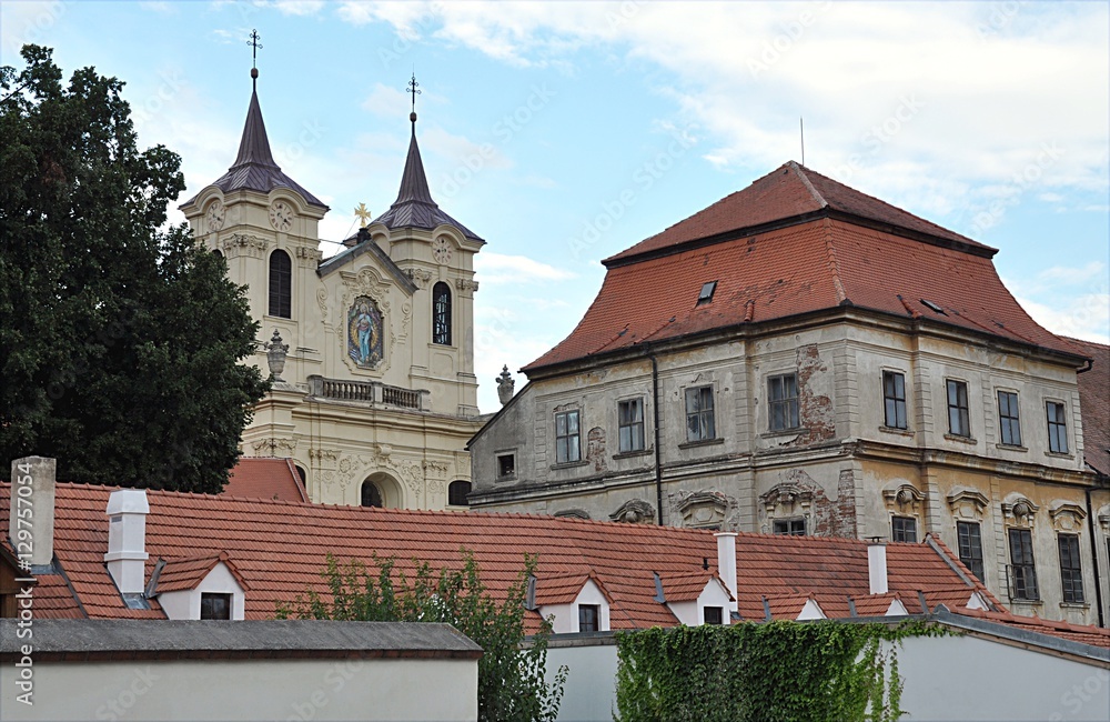 monasteries, town Rajhrad, Czech Republic, Europe