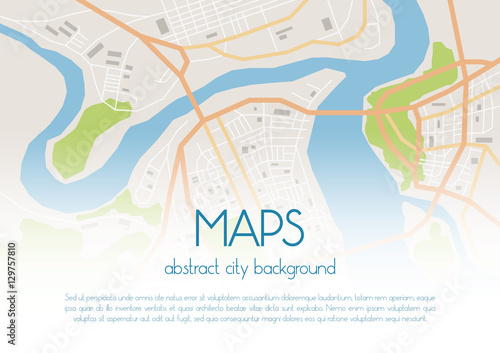 Vector city map background