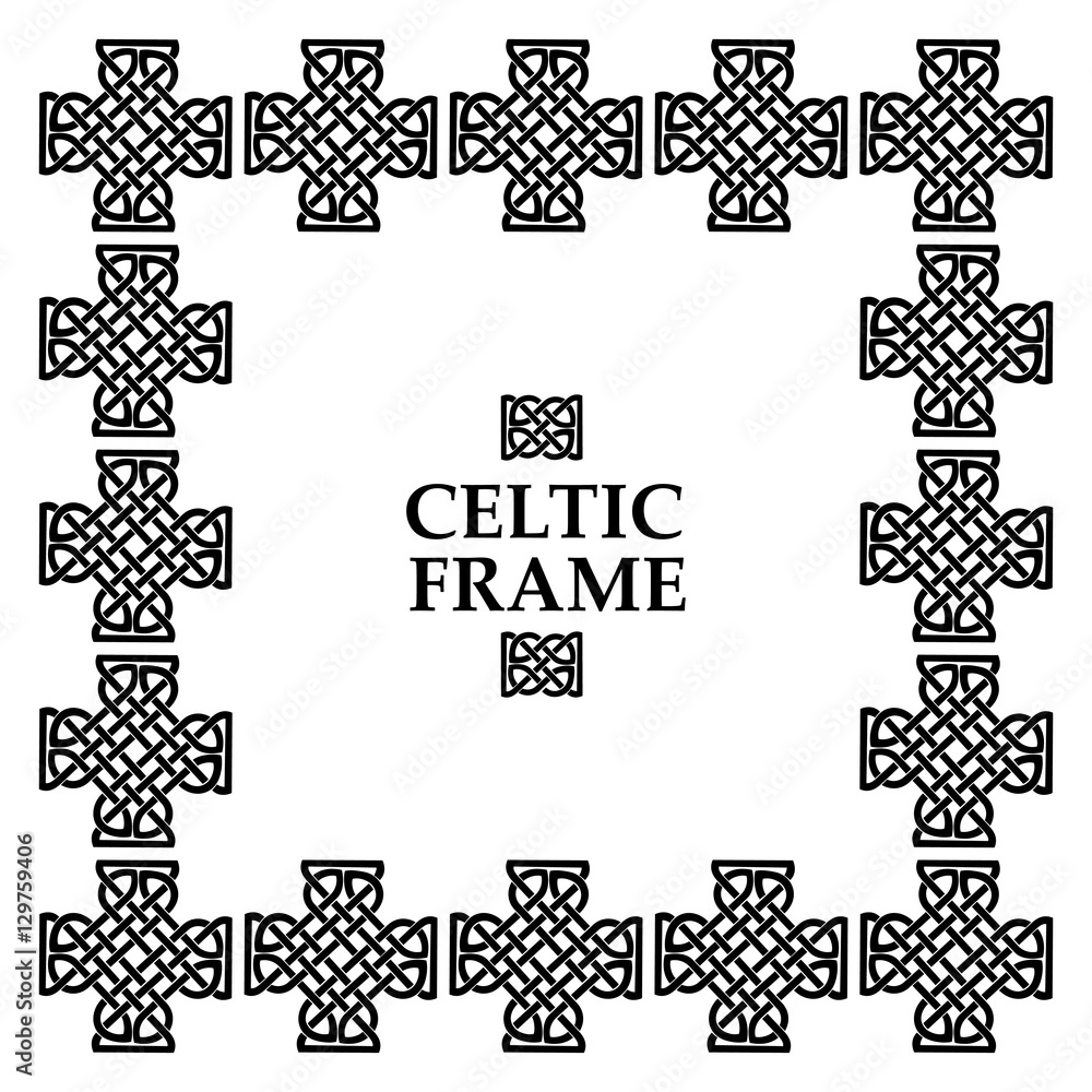 Celtic knot square frame