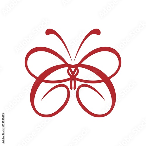 letter C logotype with script style. butterfly logo form by letter c. logo vector. logo template.