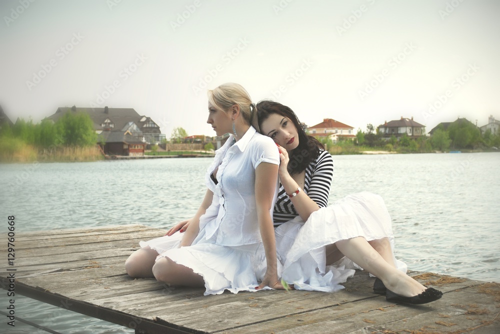 Two woman on vacation Two woman on vacation