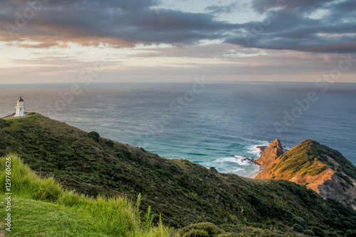 Lighthouse at Cape Reinga in New Zealand