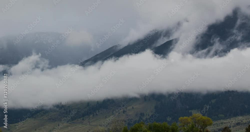 Time Lapse of Rain Clouds Coursing over Absaroka Mountains Time Lapse of Rain Clouds Coursing over Absaroka Mountains