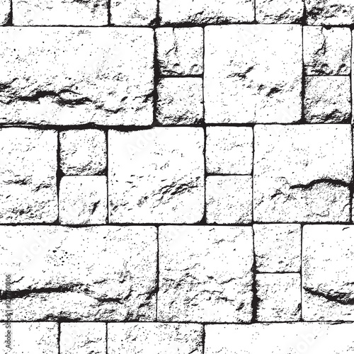 Decorative Brick Wall Overlay Texture For Your Design. EPS10 vector.