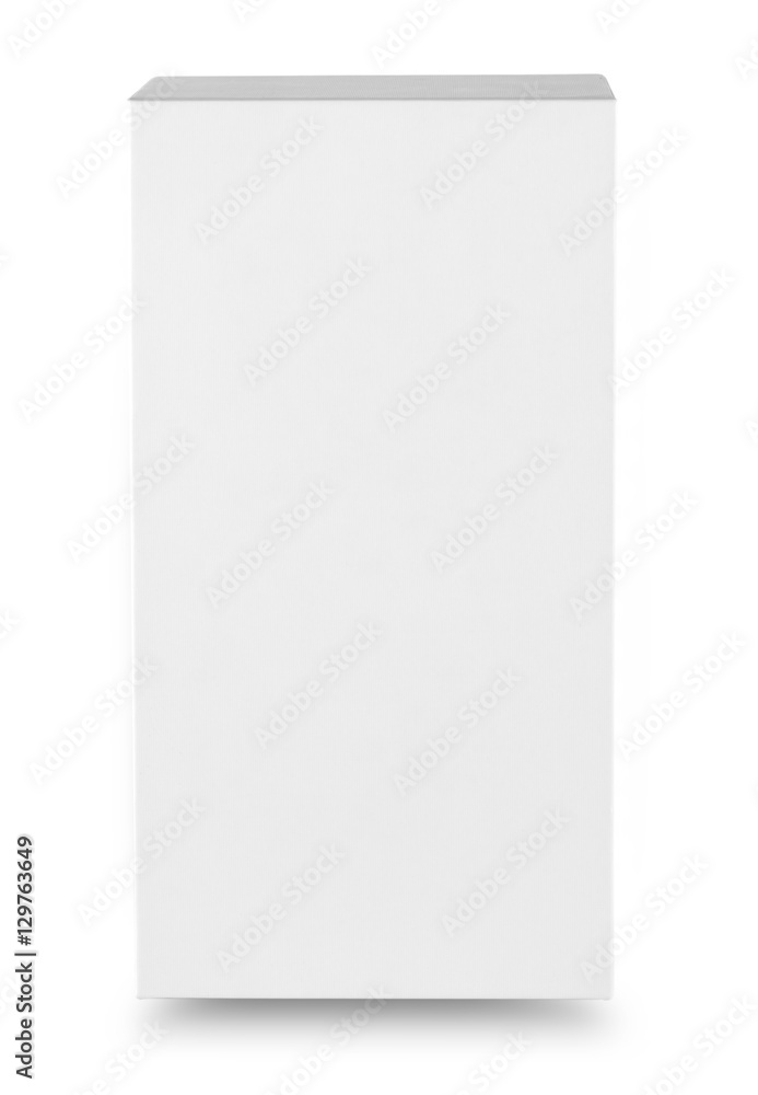 Standing white rectangular box Standing white rectangular box