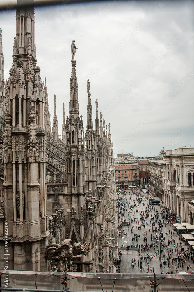 Milan overview from Duomo di Milano