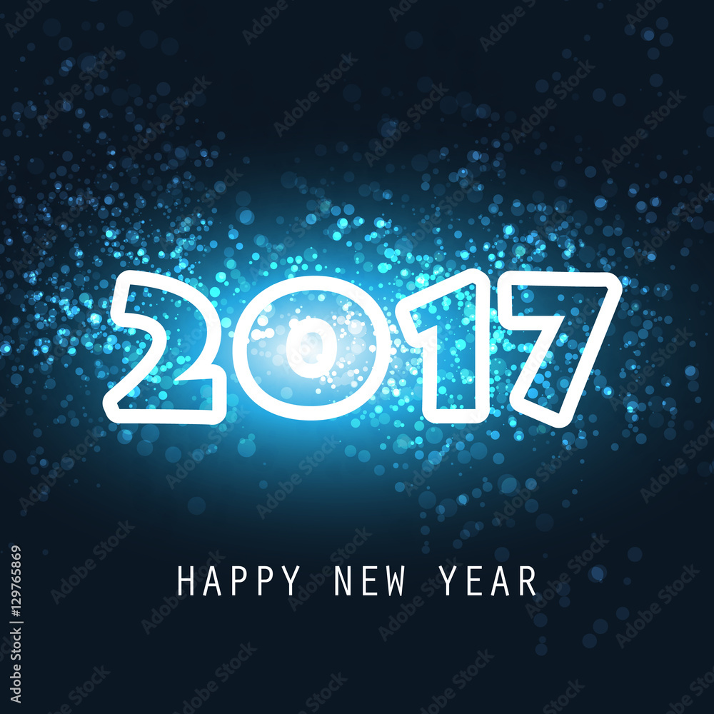 New Year Card, Cover or Background Template - 2017 New Year Card, Cover or Background Template - 2017
