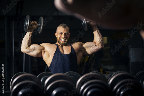 a strong male bodybuilder